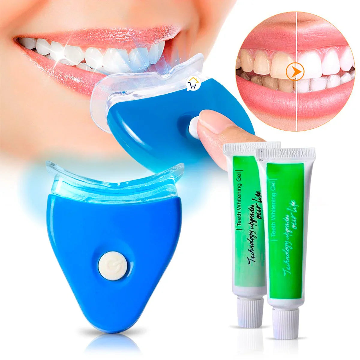 Blanqueador Dental LED WhiteLight™ – Dientes Blancos en Minutos, Tecnología Luz Azul