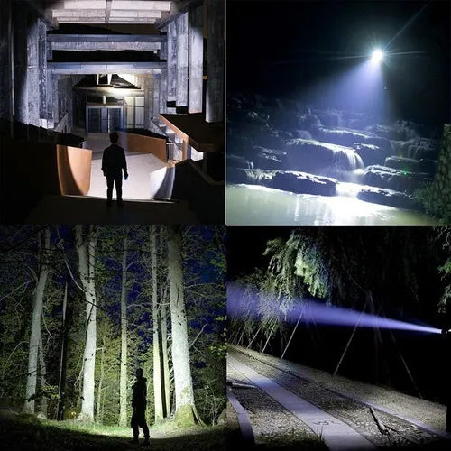 🔦 Linterna LED 4 Núcleos Recargable | Ultra Potente
