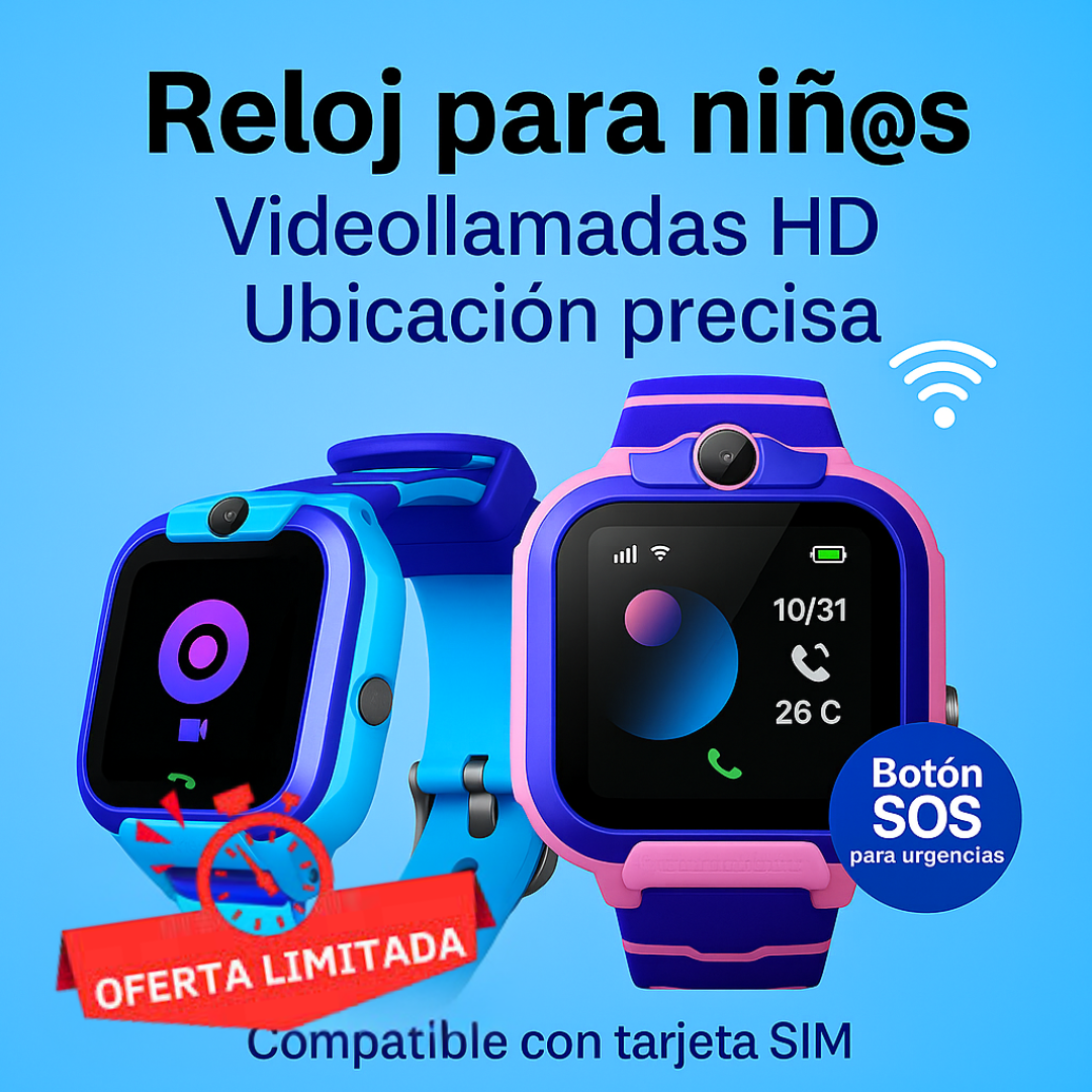 RELOJ INTELIGENTE CON AI & GPS PARA NIÑOS® .