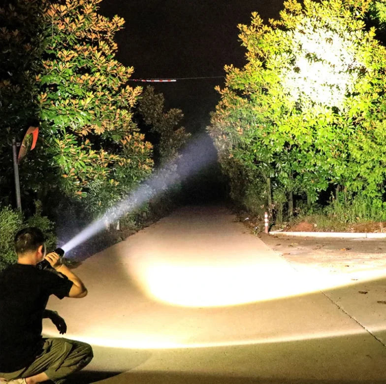 🔦 Linterna LED 4 Núcleos Recargable | Ultra Potente