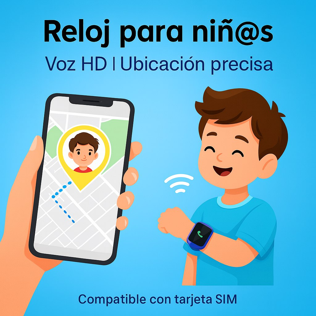 RELOJ INTELIGENTE CON AI & GPS PARA NIÑOS® .